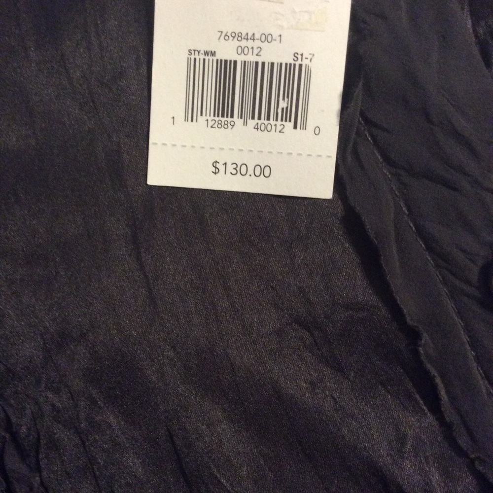 Banana Republic Charcoal Gray Silk Chemise Dress NWT - Picture 9 of 13